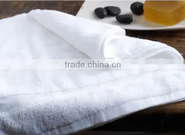 Pure White 16s Terry Soft Plain Woven Style Wholesale Hotel Bath Towel photo-4