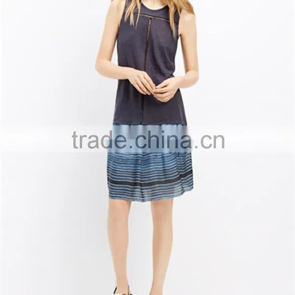 2015 New Fashion Ladies Linen Tank With Inset Lace, Lightweight Soft Vest For Women photo-3