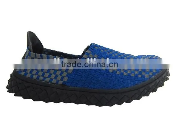 2016 Fashion Woven Elastic Sport Shoes Knit Upper