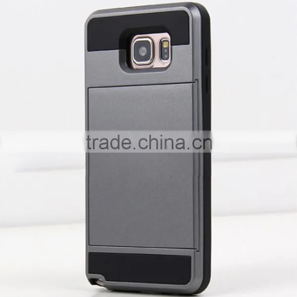 Shockproof Heavy Duty Hard Rugged Silm Armour Tough Hybrid Case With Card Slot Tough Card Slot Back Case photo-2