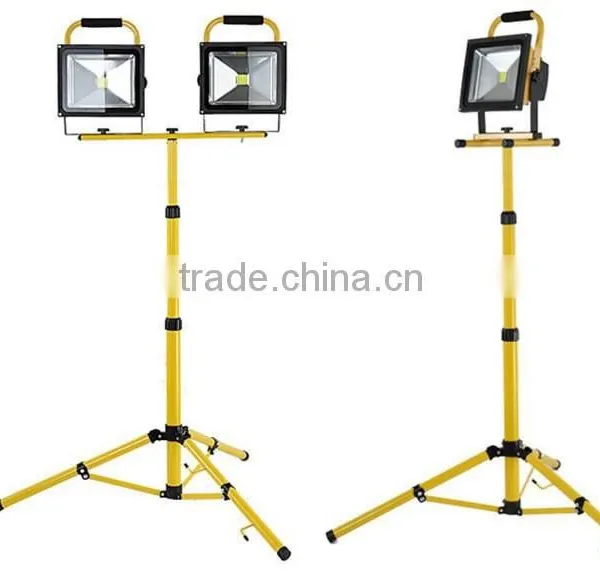 50 Watt Portable Outdoor LED Flood Light Fixture With Stand