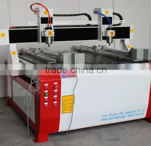 2 Heads Advertising CNC Router Machine With 2 Rotary Axis 1212 Model photo-6