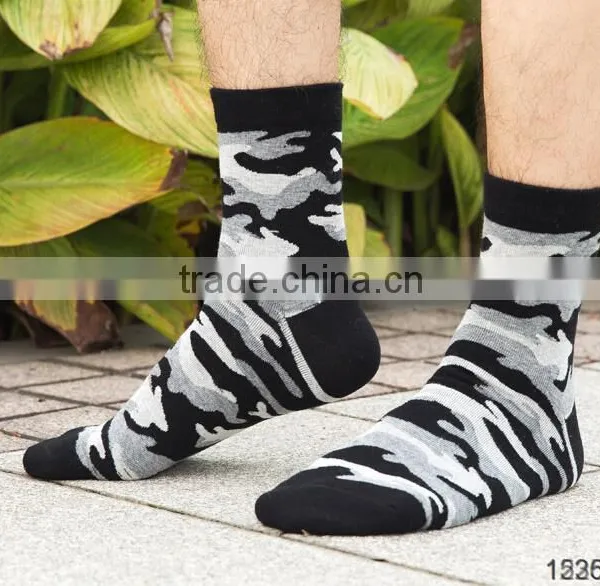 High Quality Thick Custom Colorful Camo Sublimation Socks photo-3