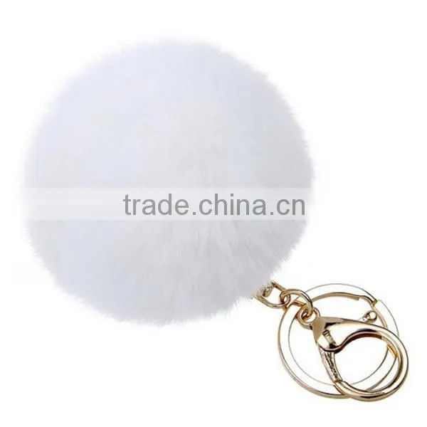 Customized Rabbit Fur Ball Keychain photo-4