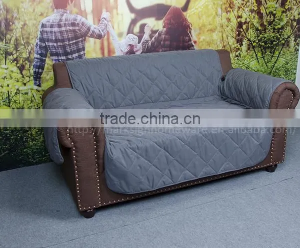 Quilted Pet Loveseat Cover With Nonslip Backing