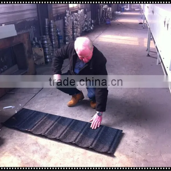 Colourful Stone Chip Coated Roof Tile Production Line photo-5