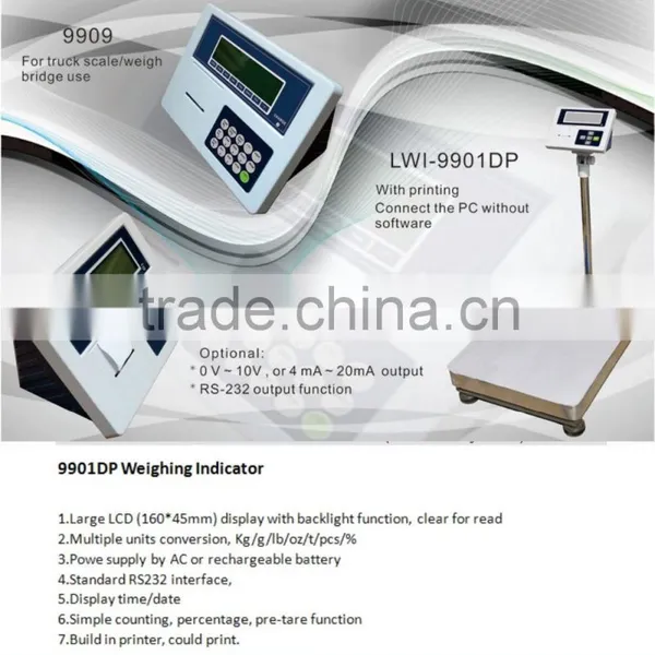 ACS Floor Scale Printing Indicator With LCD Backlight Display Wtth 6 Digital Display photo-3