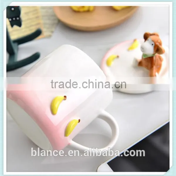 Ceramic Animal Lid Mug With Phone Holder photo-4