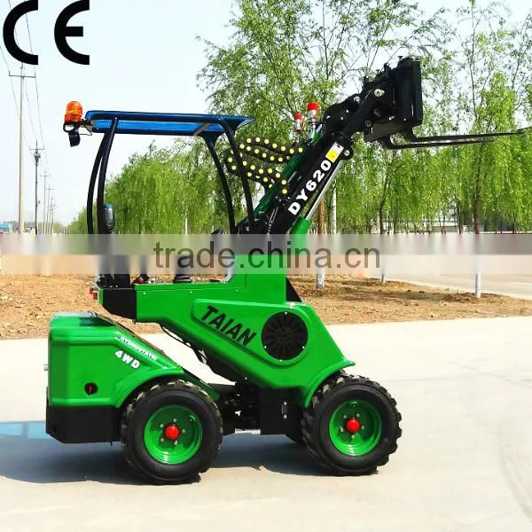 Small Wheel Loader Taian DY620 Small Articulated Wheel Loader With Telescopic Boom photo-6
