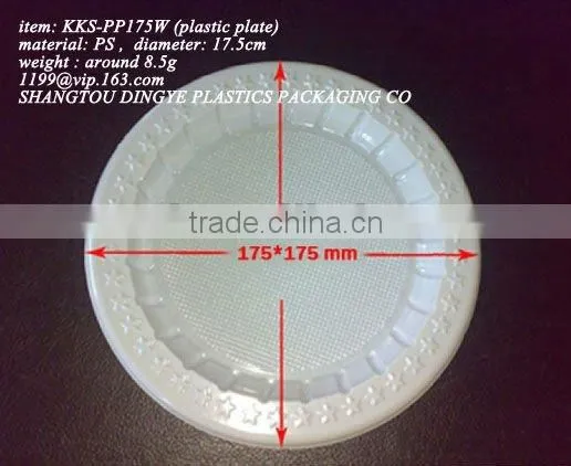 Round Disposable Plastic Small Plate