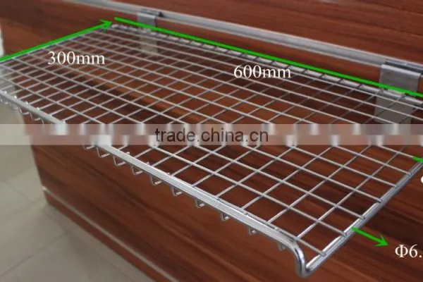 Supermarket Slatwall Wire Mesh Shelves photo-2