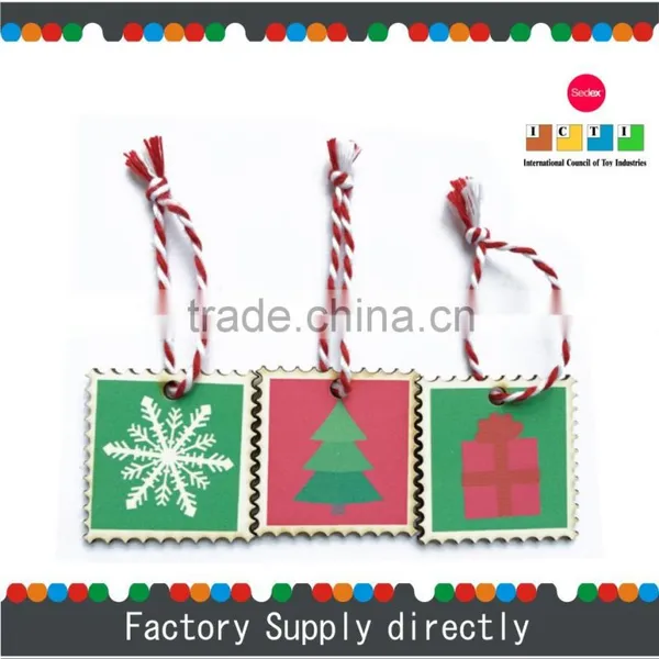 Hotsale China New Colorful Christmas Custom Wooden Pendant