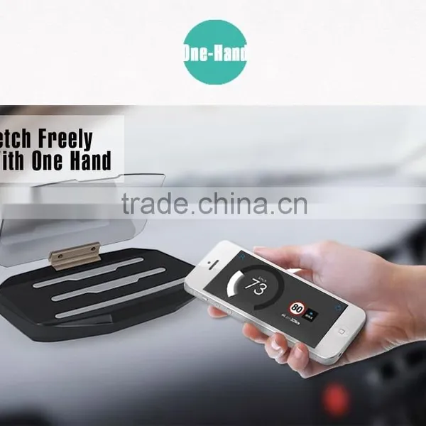 Universal Folding Mobile GPS Navigation Bracket HUD Head Up Display For Smart Phone Car Mount Stand Phone Holder Safe Adsorption photo-5