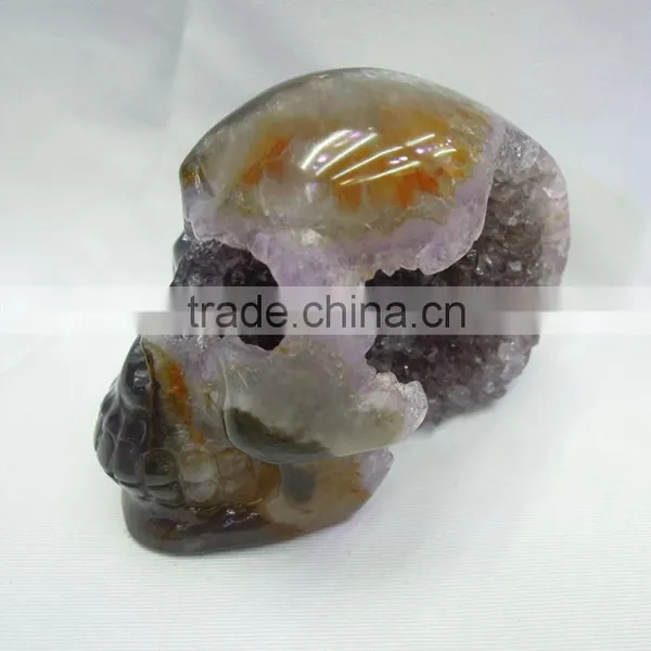 Wholesale Hot Large Siza Clear Quartz Rock Crystal Skulls,hand Carved Crystal Skulls for Crafts photo-3