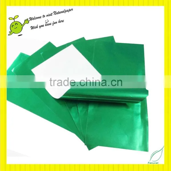 Green Foil Laminated With Food Wrapping Paper for Cake Cups Making