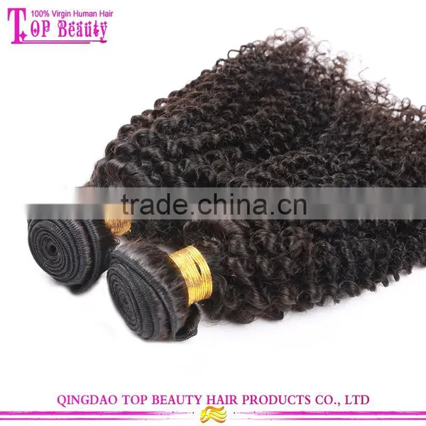 Factory Price Kinky Curly Human Hair Weft High Quality Peerless Peruvian Hair Weft photo-4
