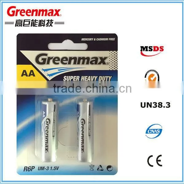 MSDS R6P 1.5V AA Battery Carbon Zinc Battery photo-4