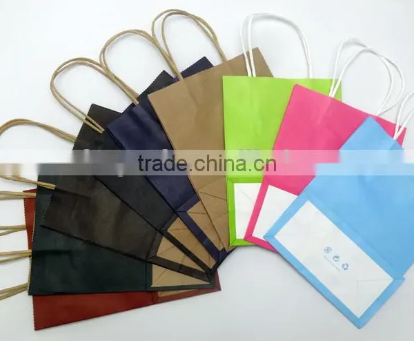 Custom Logo Paper Bag In Stock Cheap Kraft Paper Bag Manufacturers photo-4