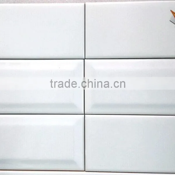 Super White & Waterproof Interior Small Size Ceramic Wall Tiles 75x150, 100x100,100x300,100x400