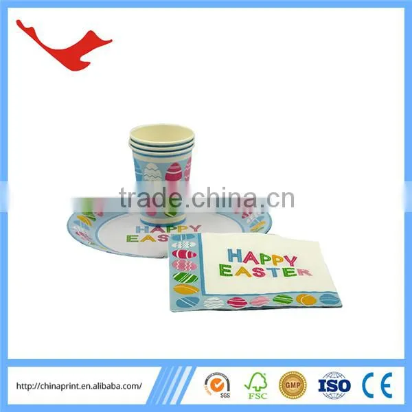 010 Disposable Party Kits With Paper Cup Paper Plate Napkin photo-4
