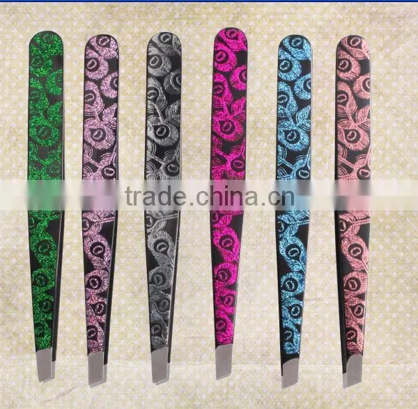 Electrophoresis Finish Stainless Steel Eyebrow Tweezer photo-2