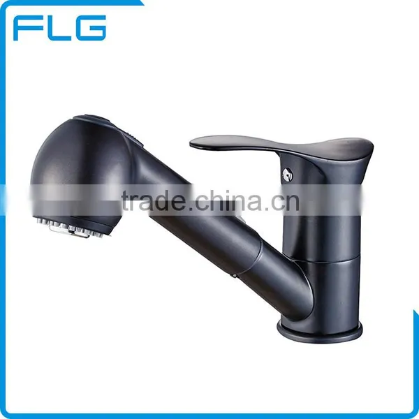 Single Hole Oil Rubbed Brass Brass Kitchen Faucet Mixer