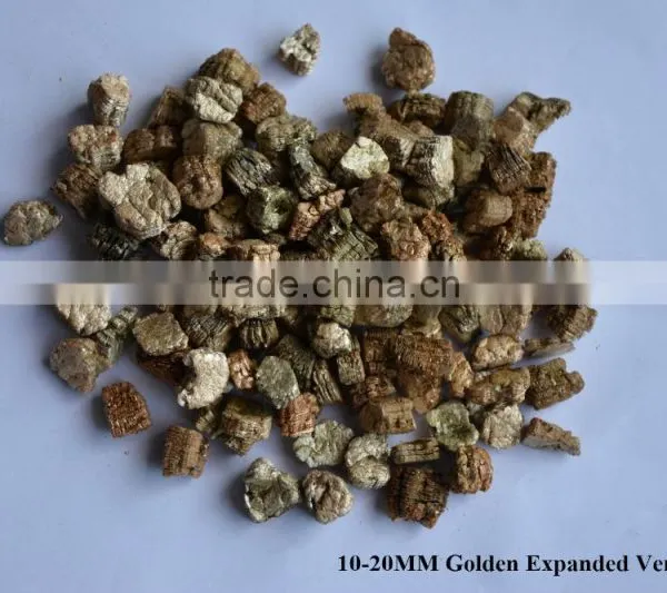 Low Dust Coarse Bulk Golden Expanded Vermiculite for Organic Gardening Planting
