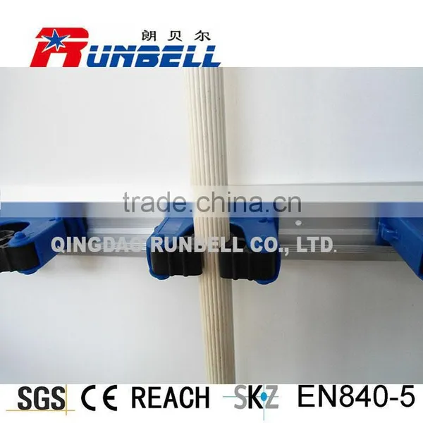 Plastic Mop and Broom Holder With Sliding Clips photo-2