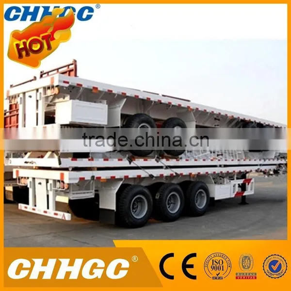 Plastic Drop Deck 40ft Flatbed Trailer With Low Price photo-3