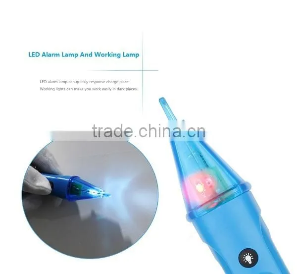 Blue Color AC Voltage Test Pencil Non-contact Electrical Pen Electroprobe With LED Light photo-3