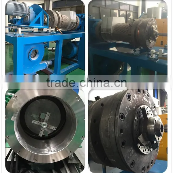 High Output Washed Film Squeezer Using in Recycling Plastic Granulators Production Line to Dry Pellets or Granules photo-6