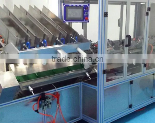 Four head automatic facial mask sealing machine controlled by PLC Programming