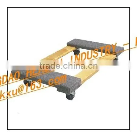 Wood Deck 30"X60" Platform Truck With 6"x2" Heavy Duty Casters photo-2