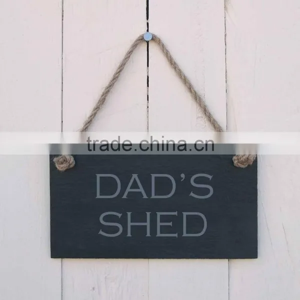 Decorative Natural Slate Hanging Sign ,welcome Plaque photo-2