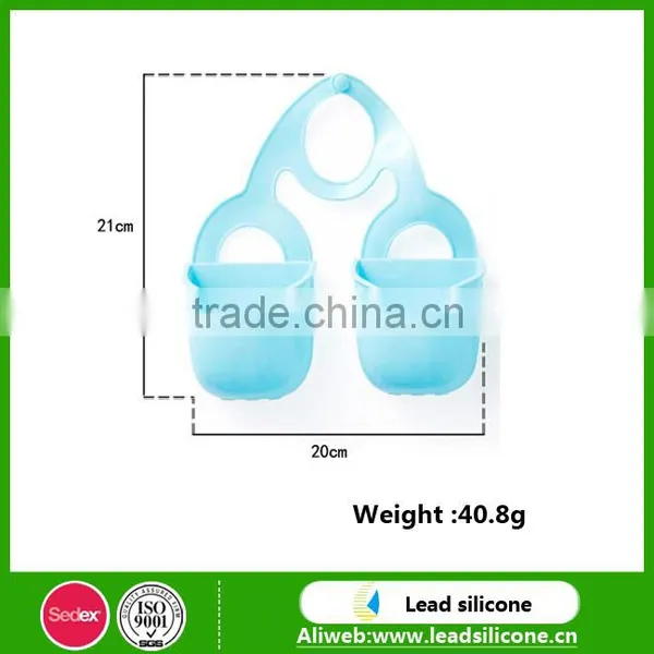 Eco-friendly Saving-space Silicone Double Groove Hang Bags photo-3