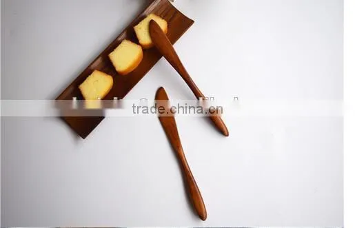CY195 Dutch Wooden Cutlery Wooden Butter Knife Butter Knife Cheese Smear Jam Cake Knife Bakeware photo-2