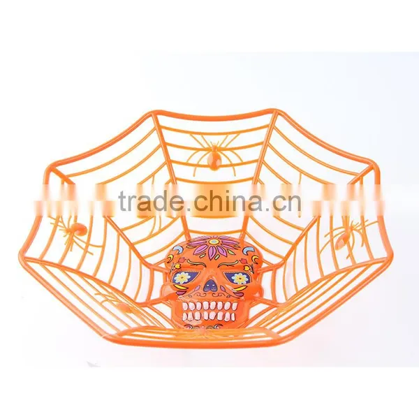 Plastic Halloween Spider Web Basket Fruit Basket photo-3