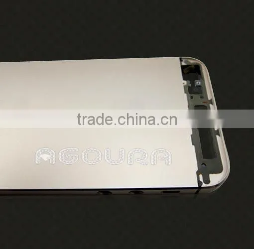 Big Sale Luxury Design24K 100% Genuine Gold Housing for Iphone 5,champagne Color Full Housing photo-4