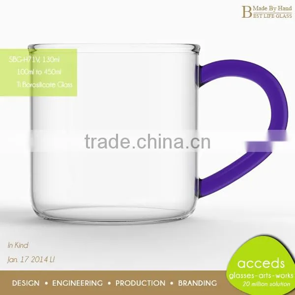 Novelty Purple Glass Drinking Cup photo-2