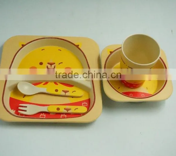 Bio Bamboo Fibre Plant Fibre Kids Dinnerware Set photo-3