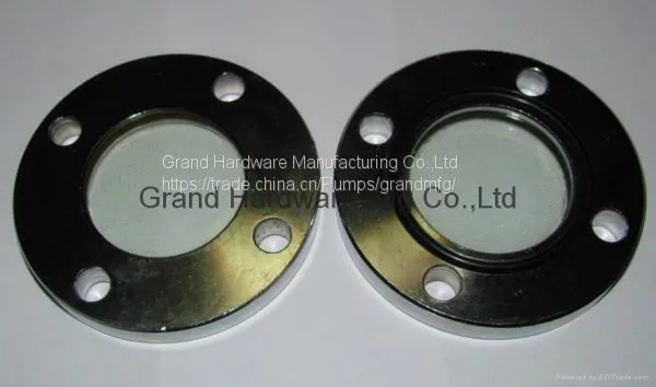 Steel Flange Fused Glass Oil Sight Glass Nickel Plated,easy to Mount on Equipment photo-4
