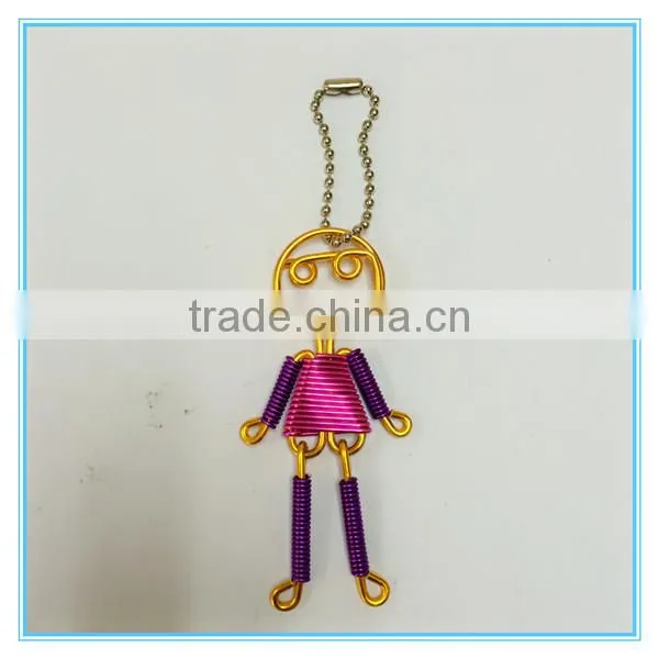 Wholesale Good Quality Handmade Beautiful Couples Sexy Girl and Boy Metal Pendant Key Chains photo-2