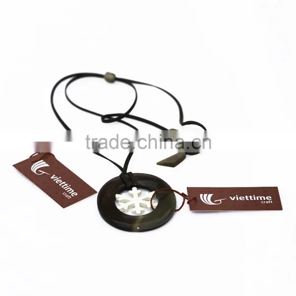 Fashionable Horn Pendant Necklaces Jewelry Made From Natural Horn in Vietnam photo-6