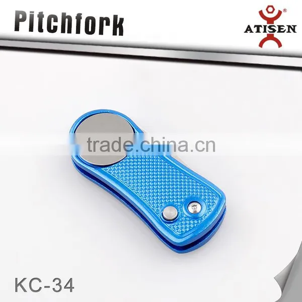New Switchblade Golf Marker Pitch Mark Great Hat Clip Pitchfork Divot Golfing photo-2