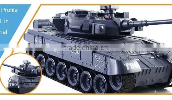 2.4G Military Tank Toy 1 8 Scale rc Tanks With Sound and Light, Radiator Plastic Tanks photo-3