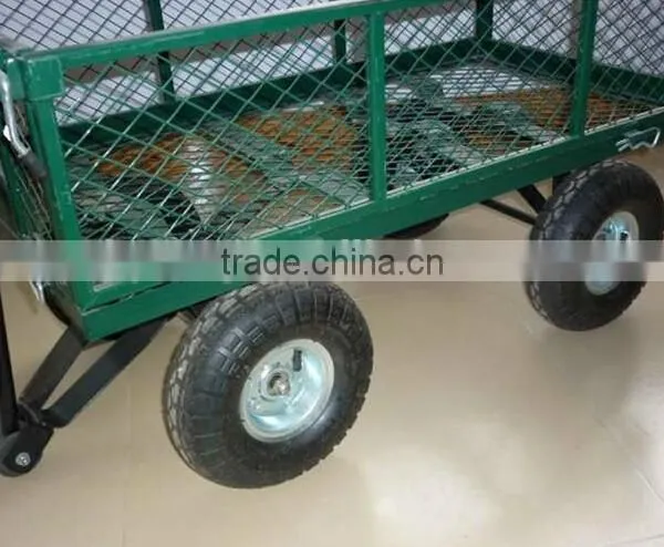 TC1840A Yellow and Green Tool 300kgs Utility Garden Trolley photo-5