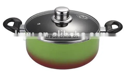 8pcs Rainbow Color Changing Aluminum Nonstick Cookware Set photo-4