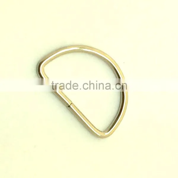 Nickel Finish Metal D Ring / Metal Hardware Ring / Steel Rings photo-2