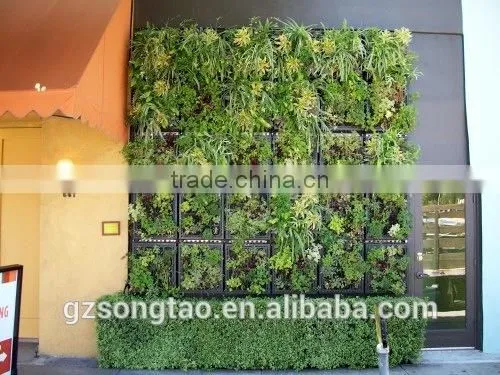 Songtao Natural Looking Green Artificial Vertical Green Grass Wall photo-6