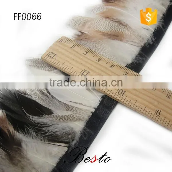 Custom Feather Trim Natural Chinchilla Feathers Trimming photo-4